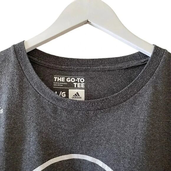 ADIDAS GOLDEN STATE WARRIORS COTTON GREY BASKETBALL T-SHIRT STEPHEN CURRY- LARGE - Picture 2 of 10